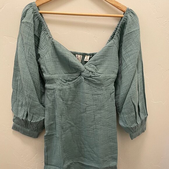 Roxy Moonlight Shores Long Sleeve Mini Dress NWT - Picture 3 of 5